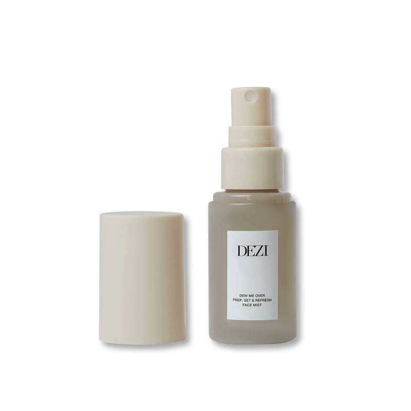 A prep, set, and refresh mist that gives a natural, skin-like finish that absorbs easily.