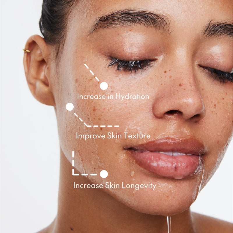 A filter that removes harmful contaminants in tap water to achieve healthier skin and is clinically-tested to improve skin hydration in just two weeks.