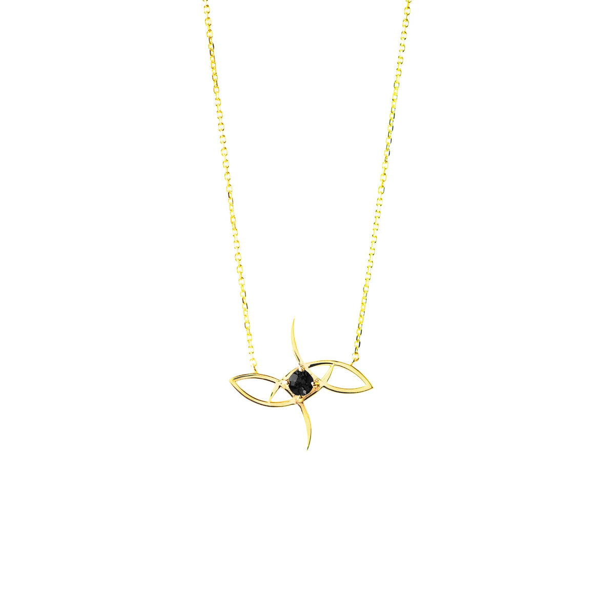 Black Tourmaline Gemstone Necklace - ALLEL