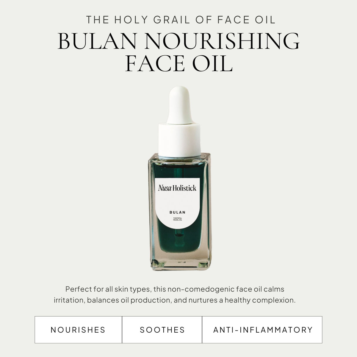 Bulan Nourishing Facial Oil - Nusa Holistick