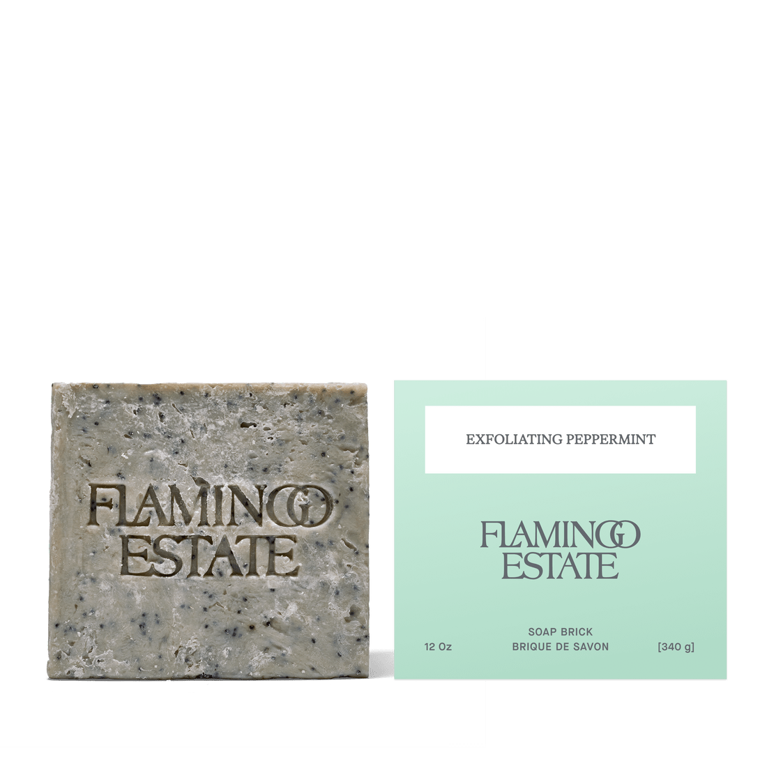 Exfoliating Peppermint Soap Brick - Flamingo Estate
