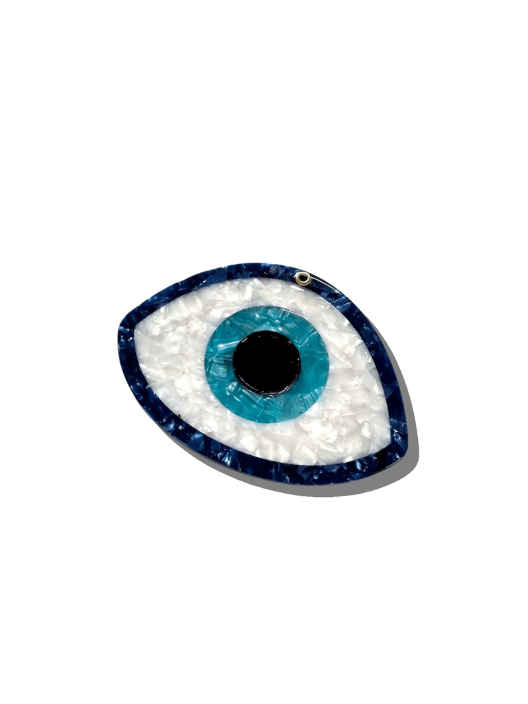 Hand-painted Evil Eye Compact Mirror | Eco-Friendly - Solar Eclipse