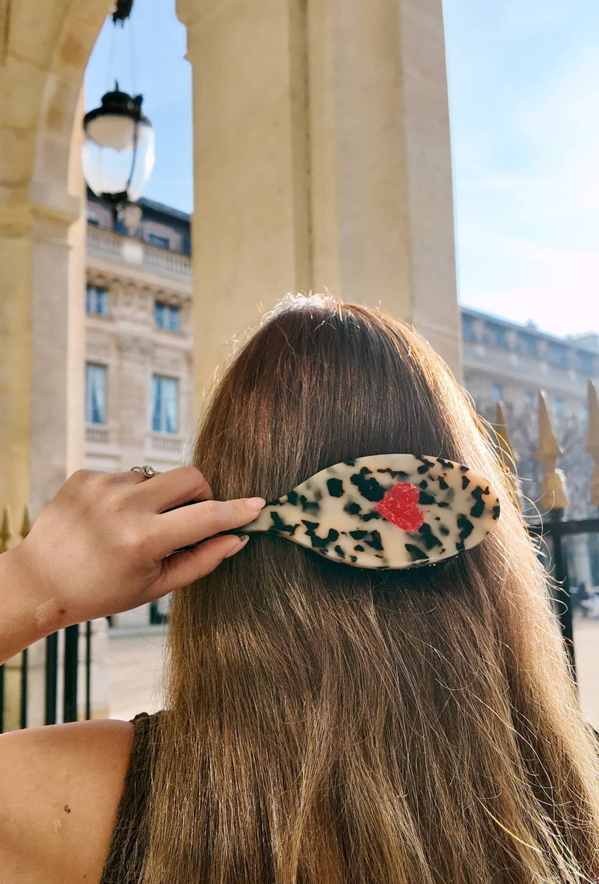 Hand-painted Heart Amazing Hair Day Brush | Eco-Friendly - Solar Eclipse