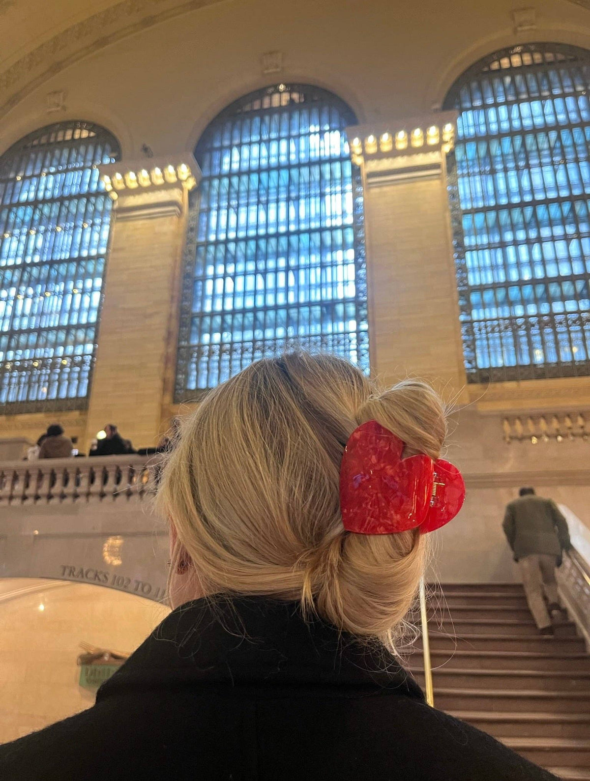 Handmade Heart Acetate Claw Hair Clip | Eco-Friendly - Solar Eclipse