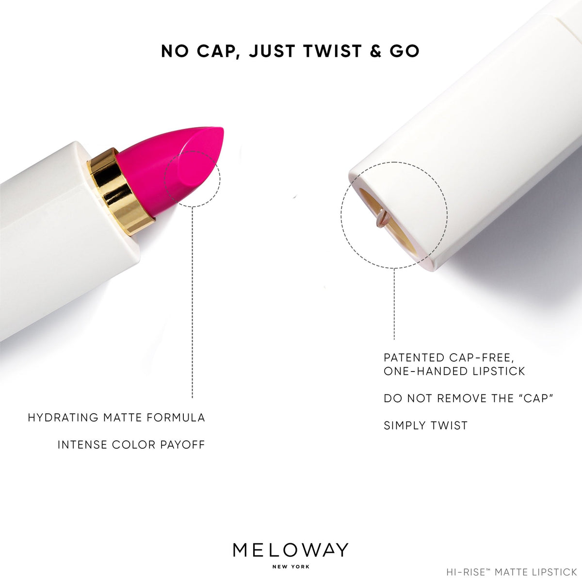 Hi-Rise Matte Lipstick - Meloway