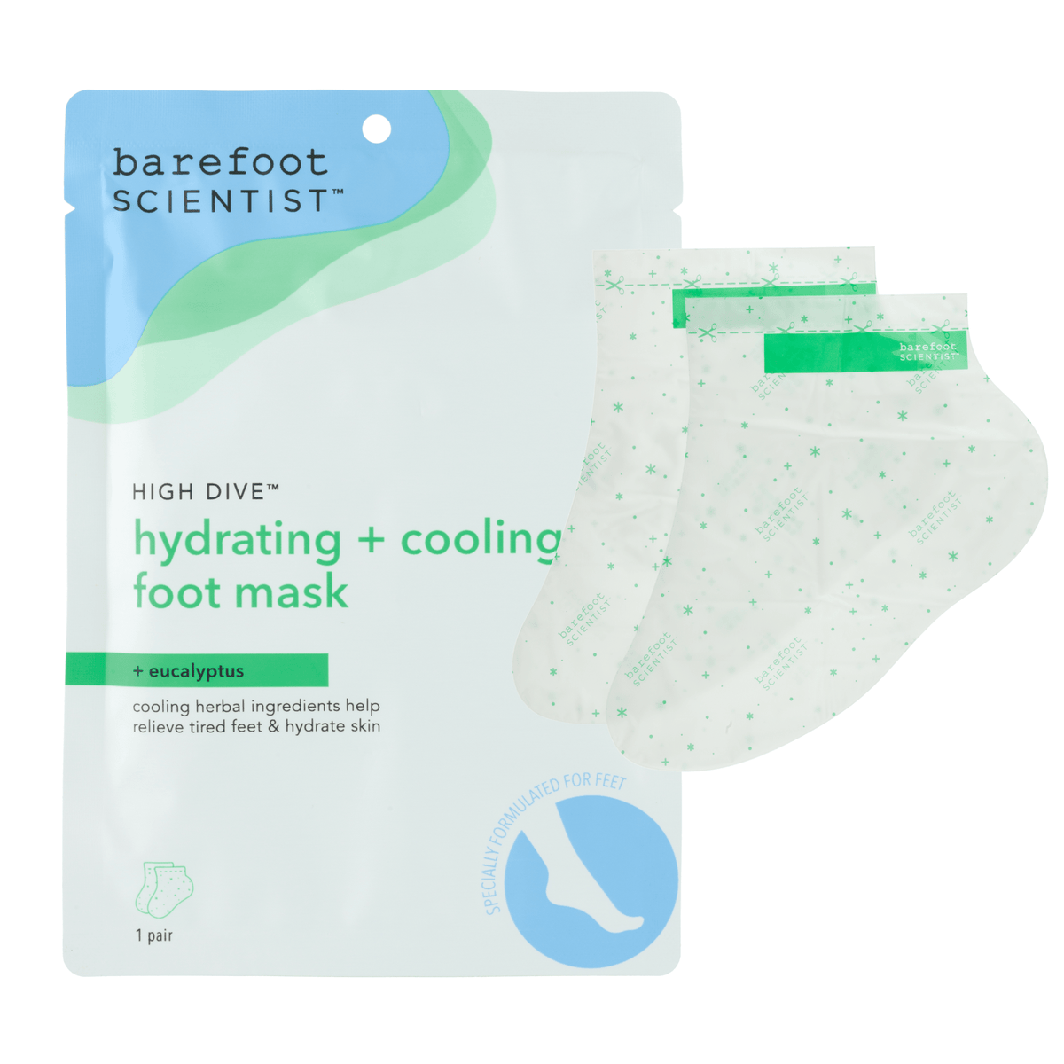 High Dive Hydrating Foot Mask - Barefoot Scientist