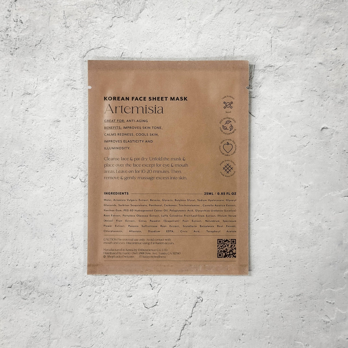 Korean Sheet Mask - You Deserve a Break - Lucky Owl