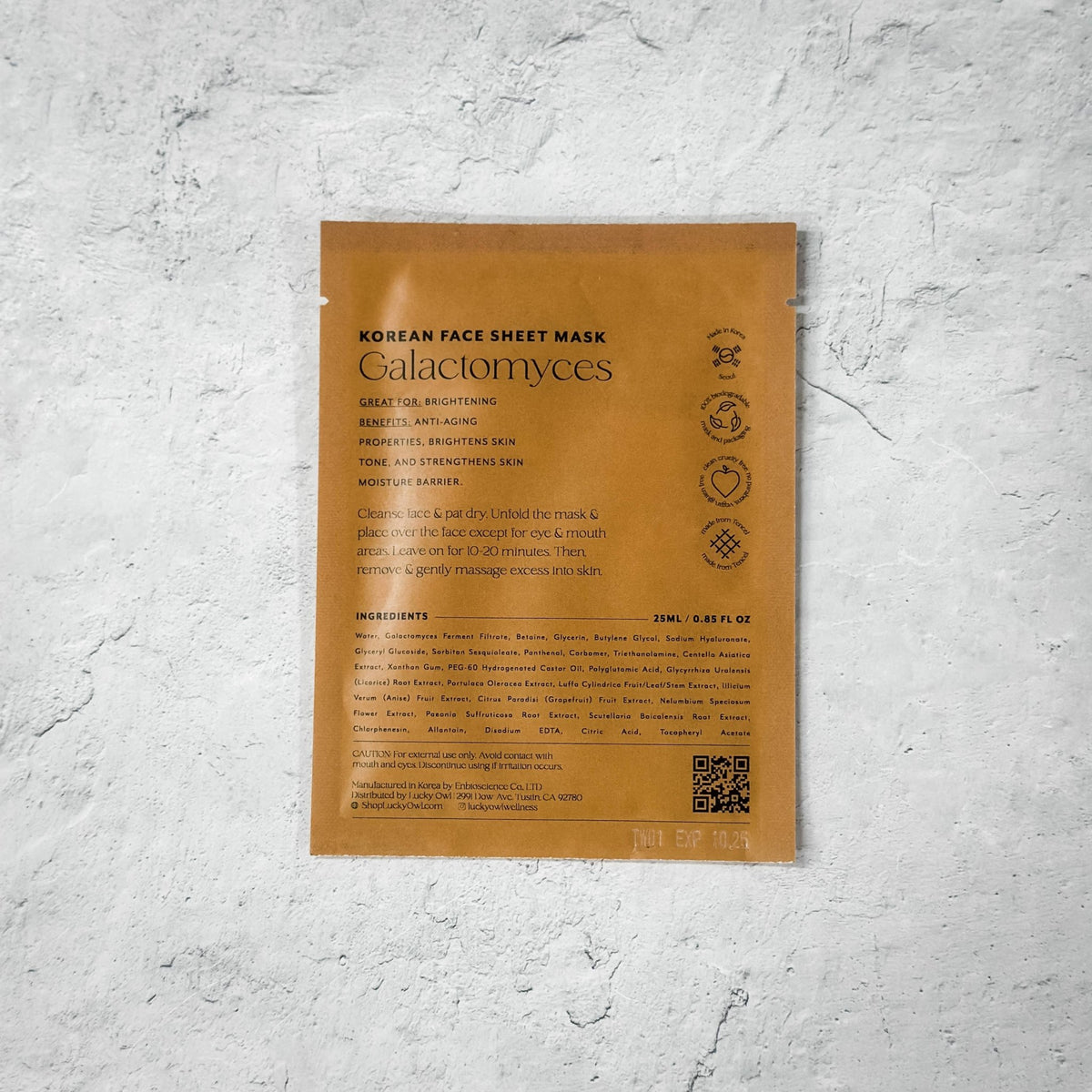 Korean Sheet Mask - You've Got This - Lucky Owl