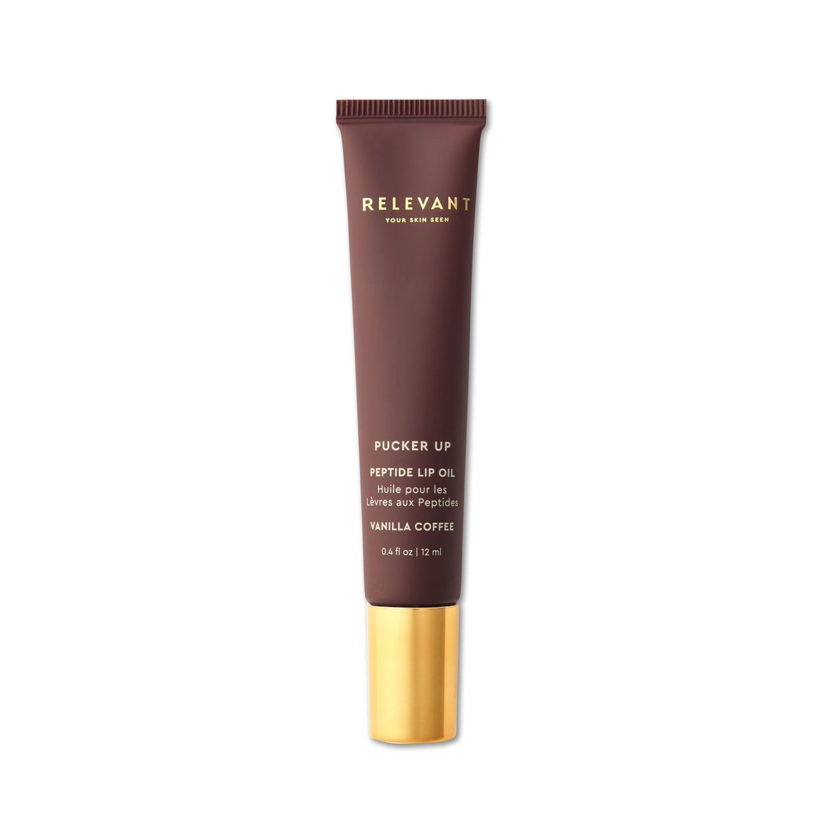 Pucker Up Peptide Lip Oil Treatment - Coffee Vanilla - Relevant: Your Skin Seen