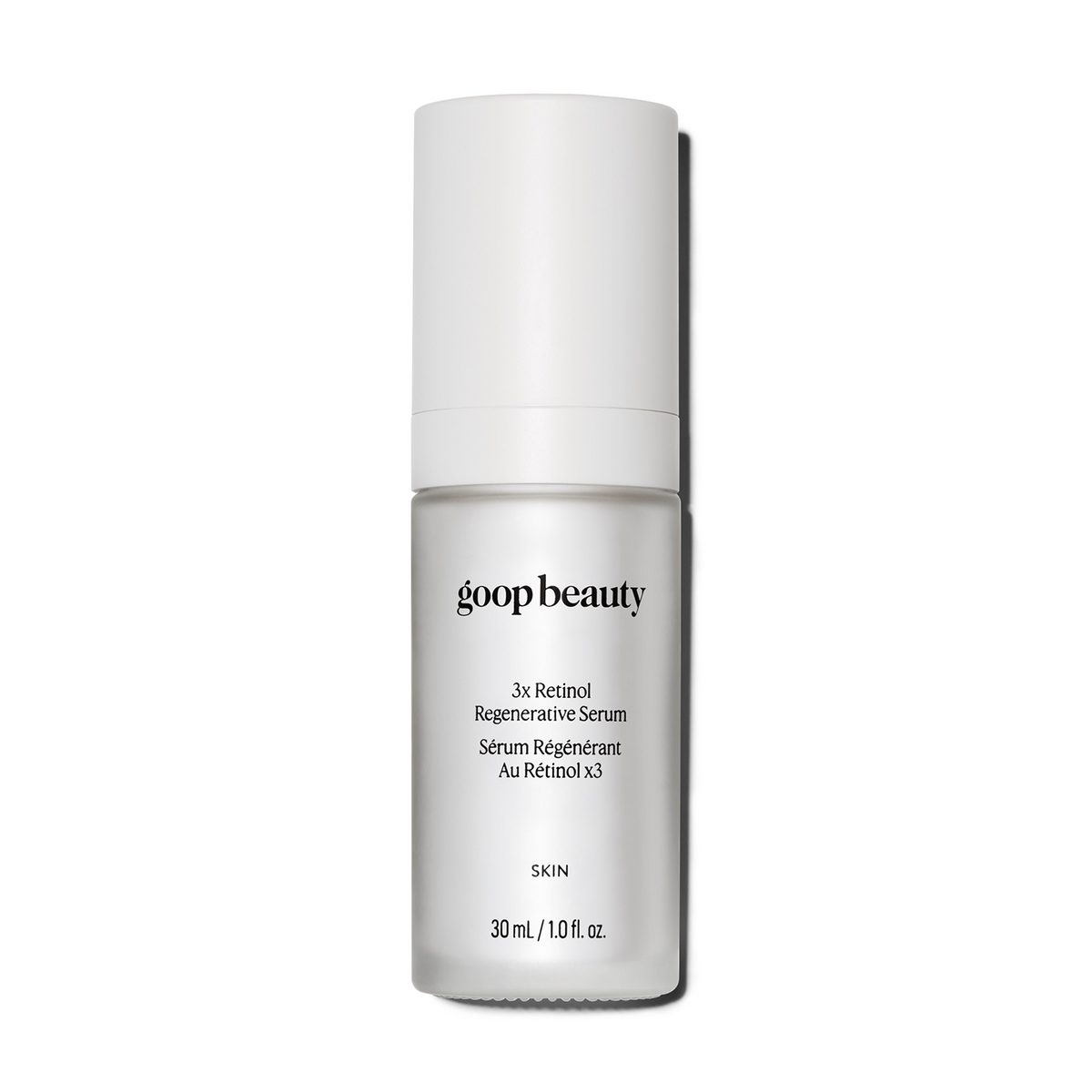 Triple-retinoid serum with peptides visibly smooths wrinkles, improves texture, and firms skin with powerful results and minimal irritation.