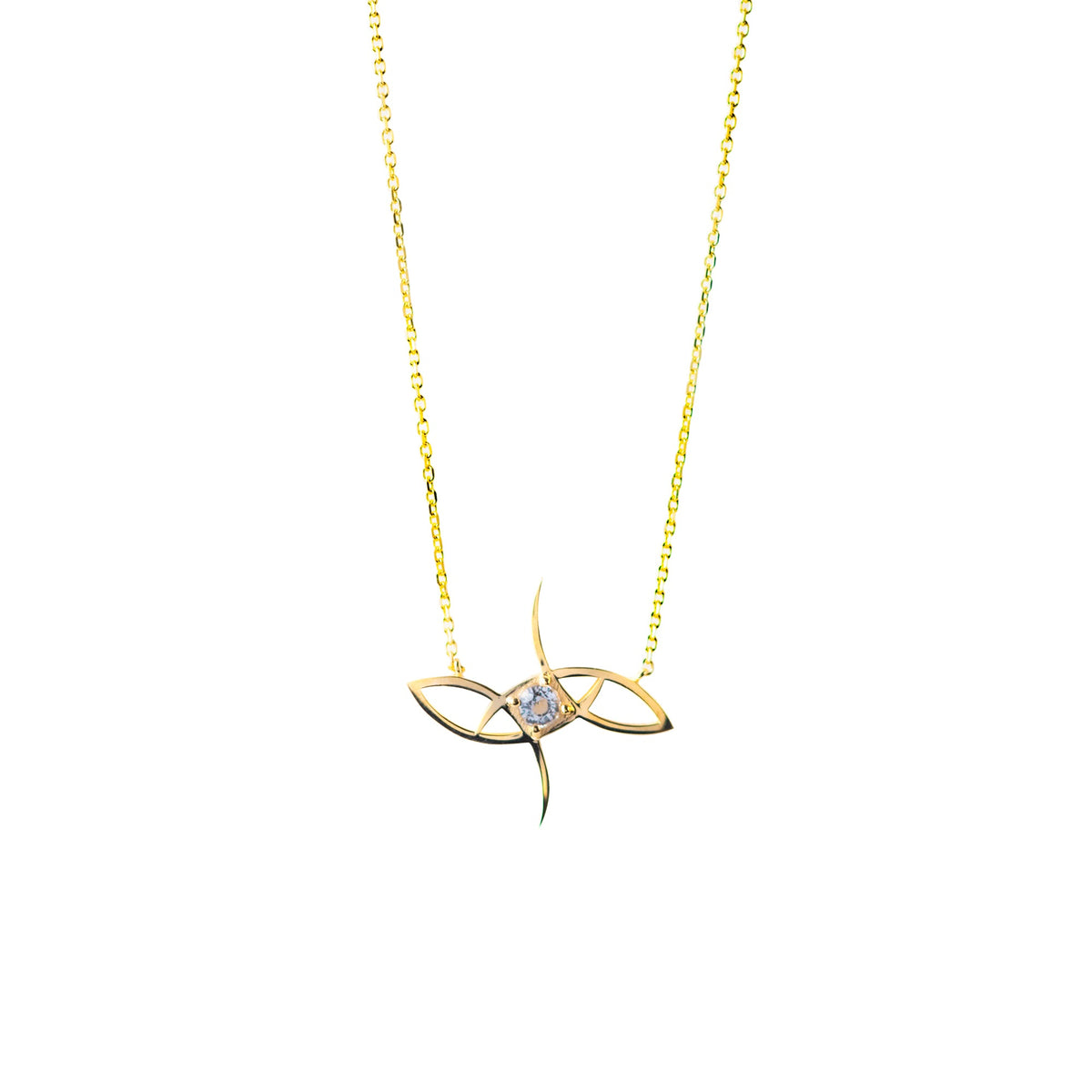 White Topaz Gemstone Necklace - ALLEL