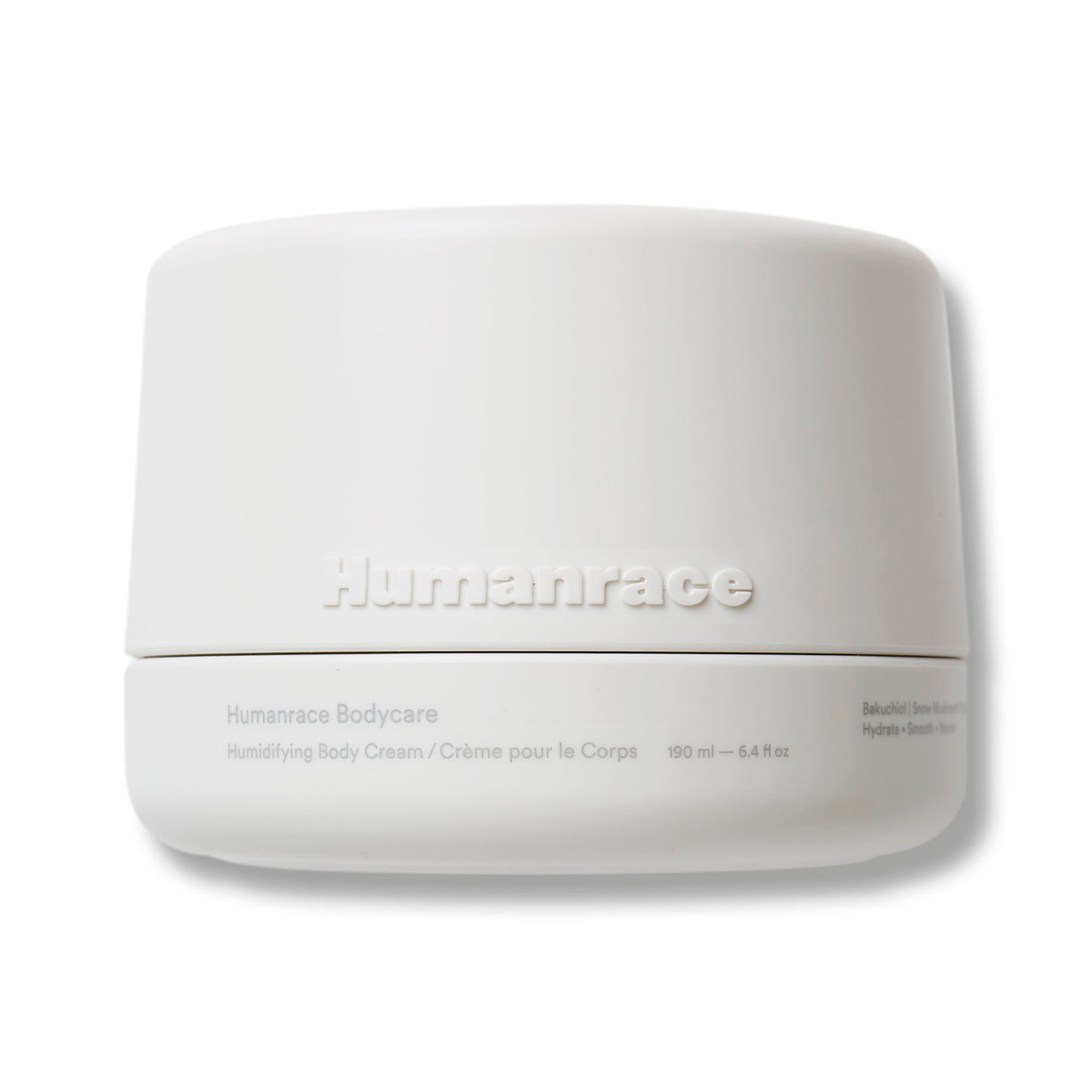 A hydrating body cream with bakuchiol and peptide that mimics the moisturizing benefits of humidity.