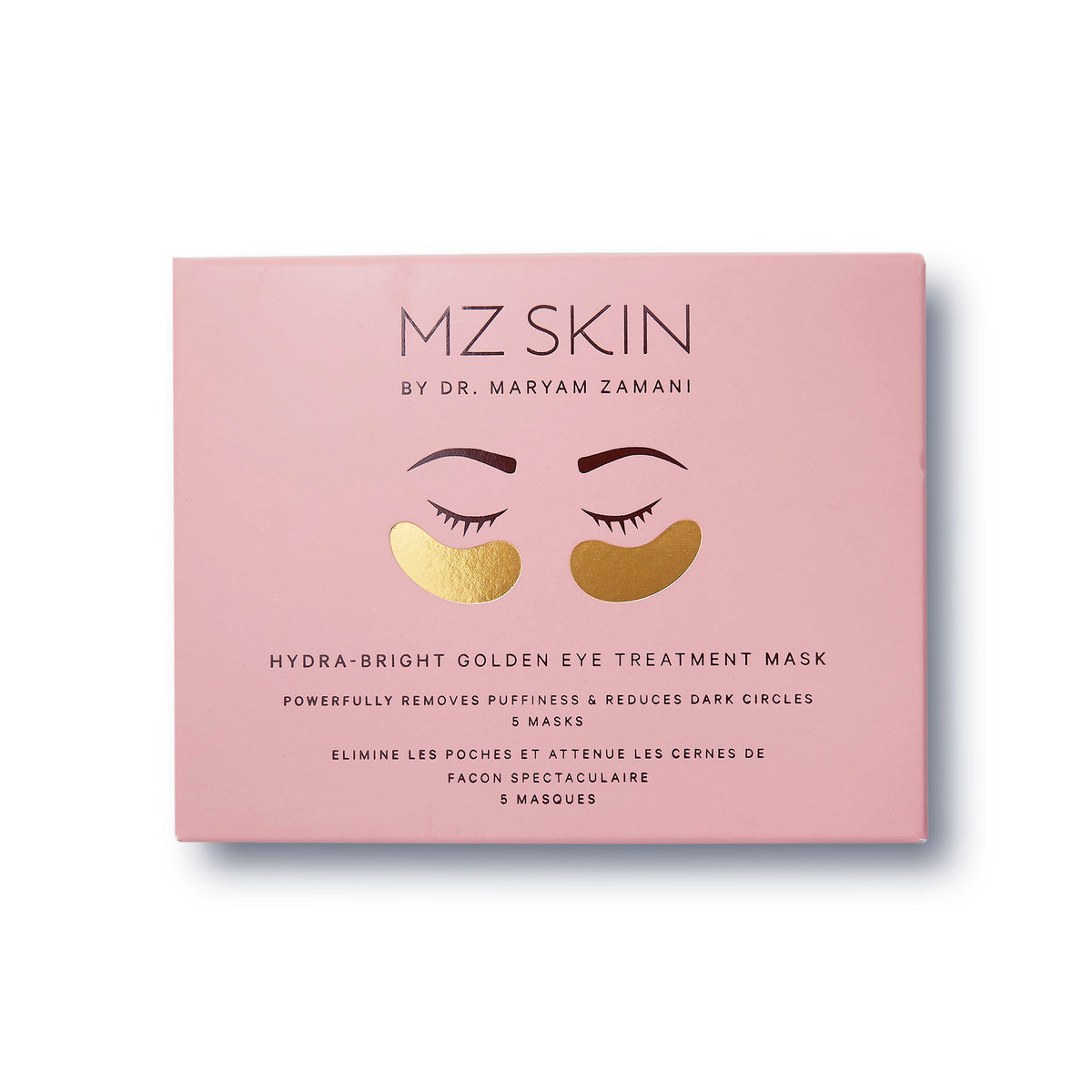 Hydra-Bright Gold Eye Mask Pack of 5