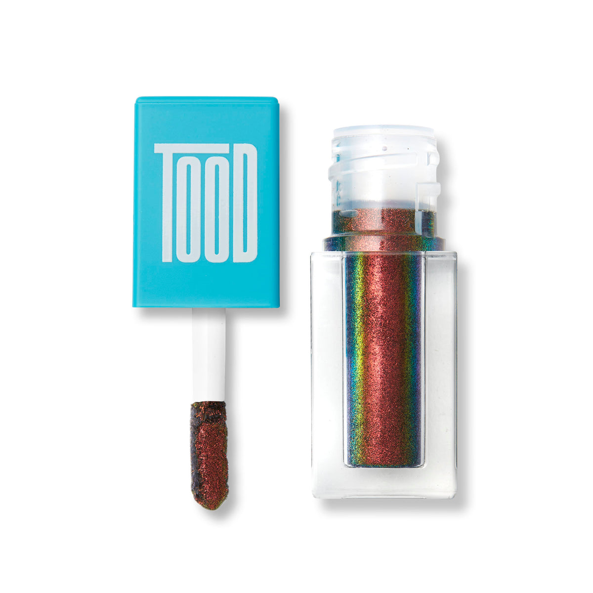 A lightweight, flexible, and buildable multichrome vegan color cream that has a long wear and metallic finish.