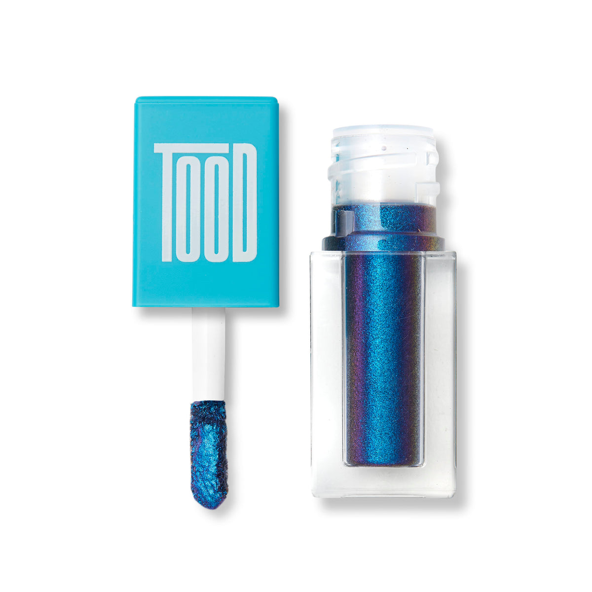 A lightweight, flexible, and buildable multichrome vegan color cream that has a long wear and metallic finish.