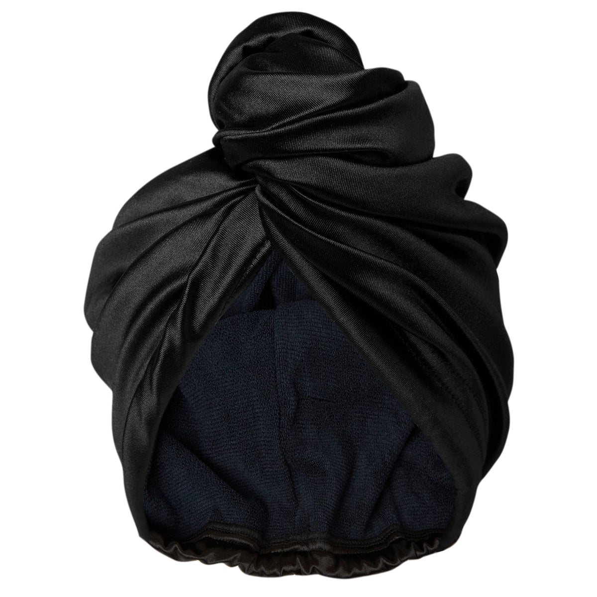 Quick Dry Hair Wrap Microfiber x Satin - Thirteen LuneHaircare < ToolsMuavesMUAVES-22053-SMOMidnight OnyxQuick Dry Hair Wrap Microfiber x Satin