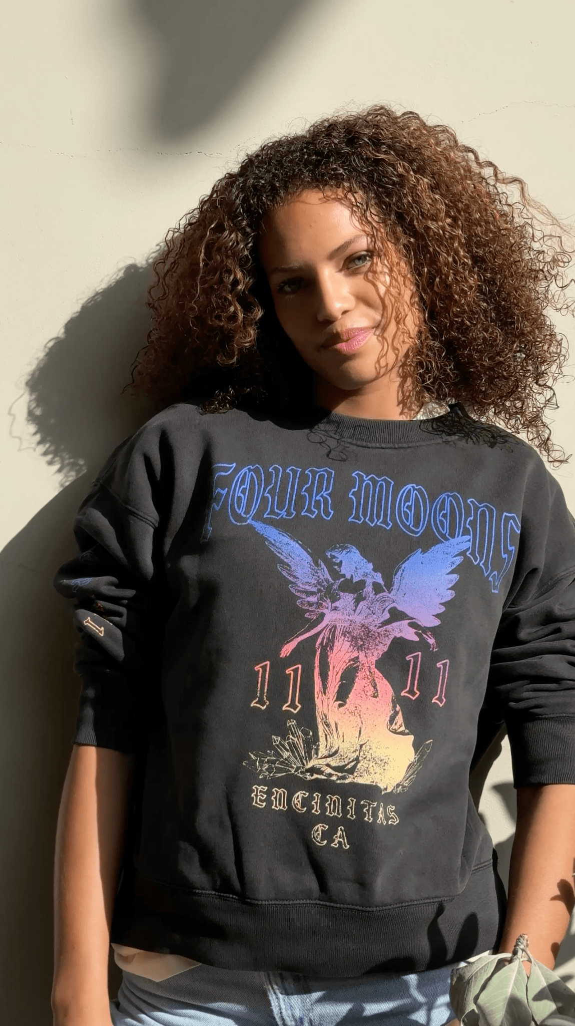 1111 Angel Number Sweatshirt - Thirteen LuneApparelFour Moons SpaFOUR-MOONS-51147-SCharcoal1111 Angel Number Sweatshirt