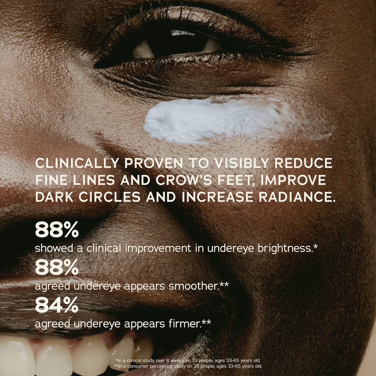 An energizing eye cream with caffeine, peptides, and squalane that reduces puffiness and firms tired skin.