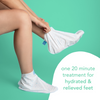 A deeply hydrating foot mask for soft, silky smooth feet.