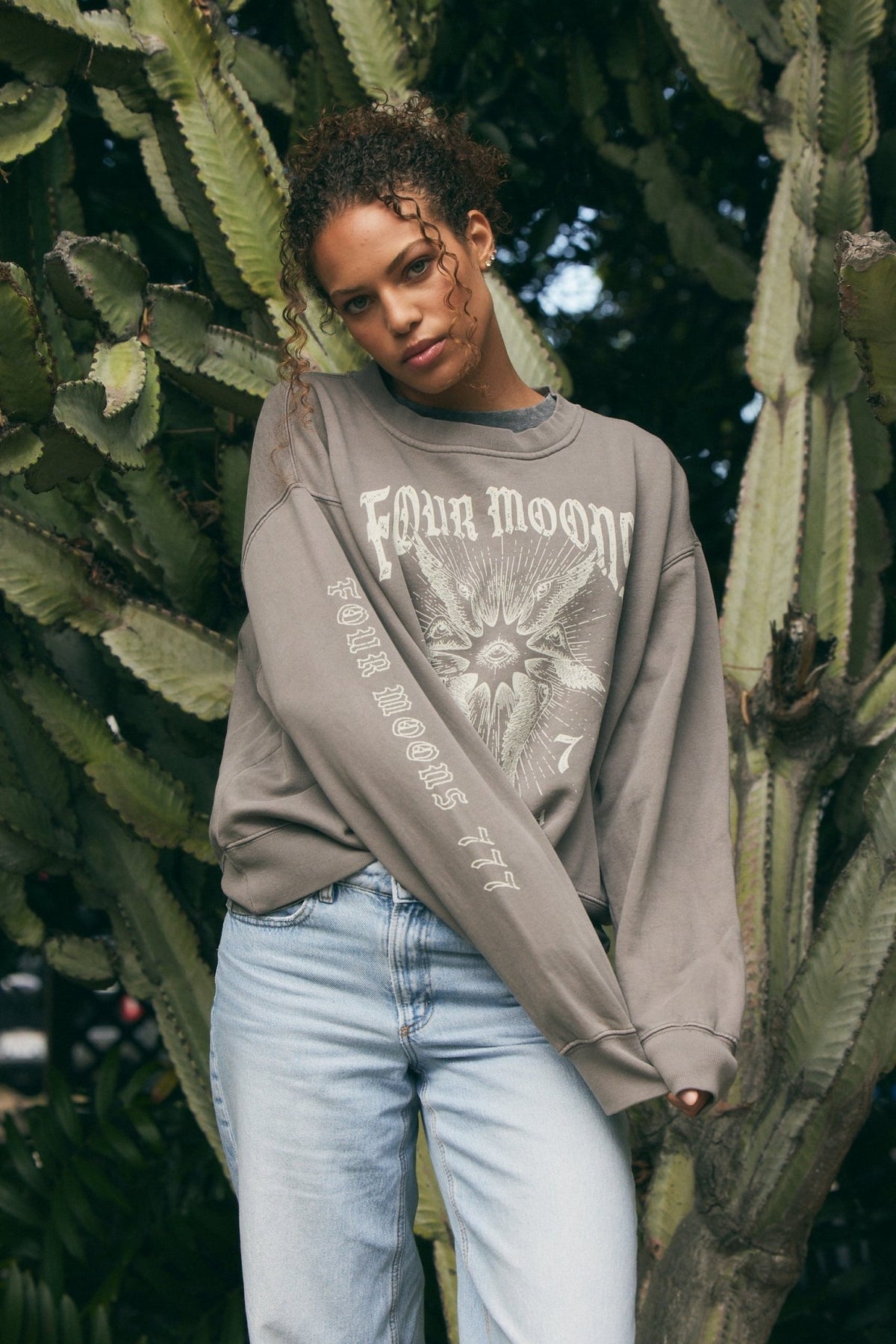 777 Angel Number Sweatshirt - Thirteen LuneApparelFour Moons SpaFOUR-MOONS-51149-SCream777 Angel Number Sweatshirt