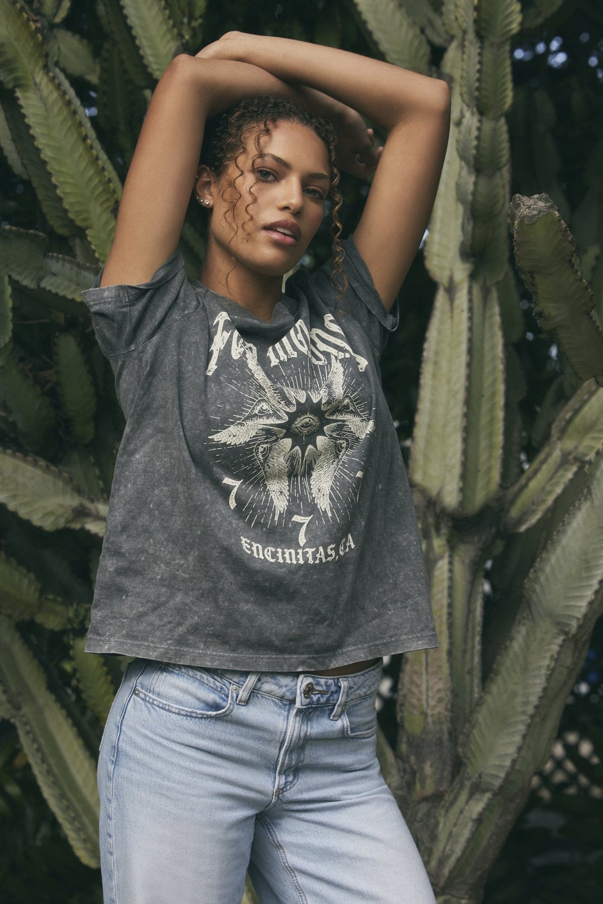 777 Angel Number T-shirt Charcoal - Four Moons Spa
