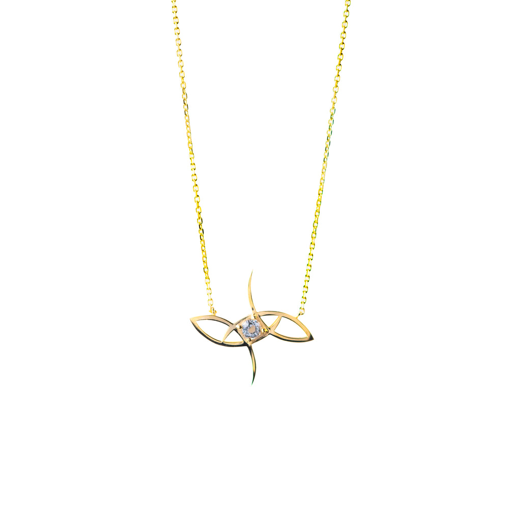 White Topaz Gemstone Necklace