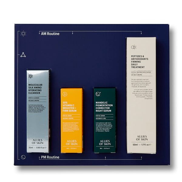 This kit works together to hydrate and brighten, giving your skin a lit from within look.
