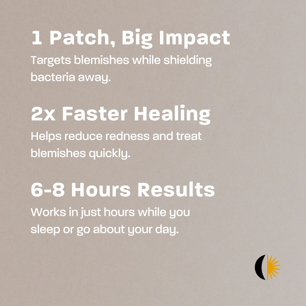 An effective salicylic acid-infused hydrocolloid patch that targets blemishes by absorbing impurities, calming irritation, and speeding healing for clearer, healthier-looking skin day or night.