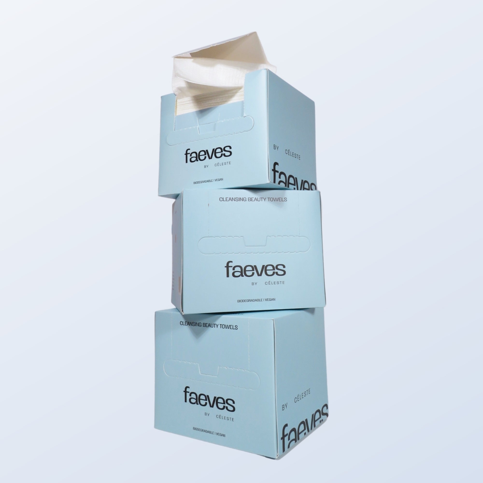 A gentle, hygienic, and eco-friendly cleansing towel that removes makeup and impurities while refreshing and balancing your skin for a radiant glow every day.