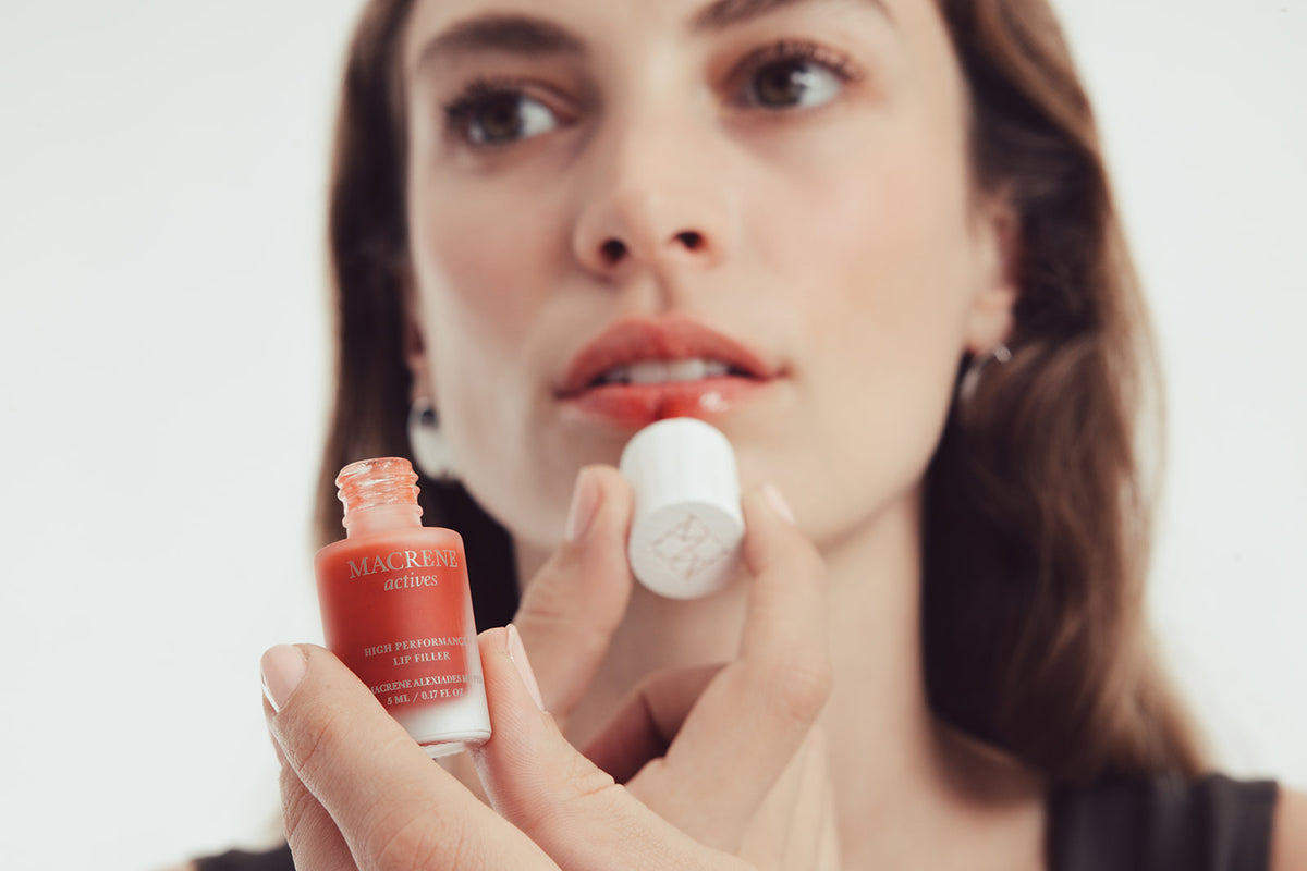Macrene actives Chria high performance tinted lip filler — Red