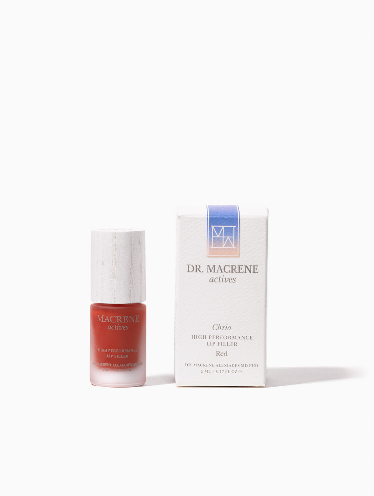 Macrene actives Chria high performance tinted lip filler — Red