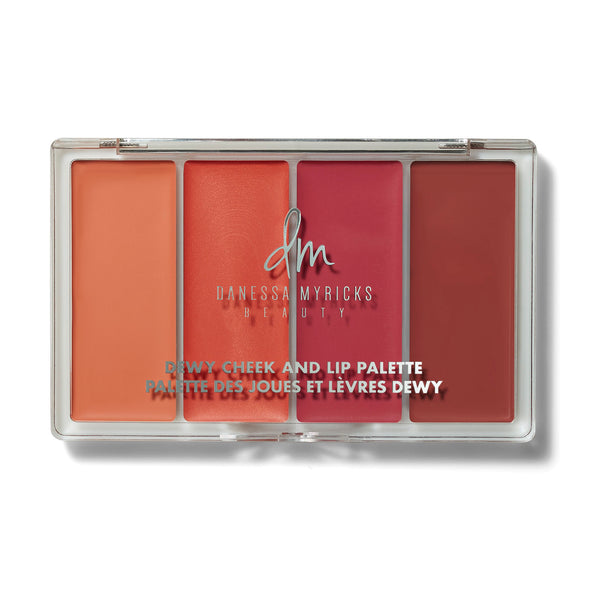 A lightweight, balm-like cheek and lip cream palette filled with 4 multi-use shades ideal for all skin tones.