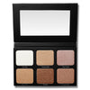 A 6 piece multi-tonal face and body highlighting palette with a creamy powder formula infused with micro-light refracting particles.
