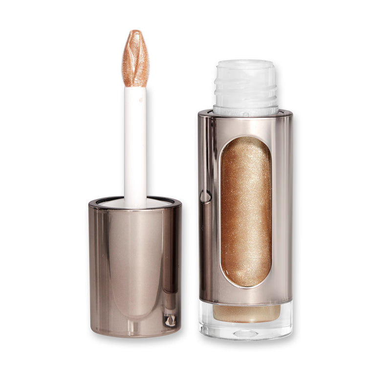 A buildable liquid highlighter which provides a long-lasting all-over glow with no glitter for a sheer skin like finish.