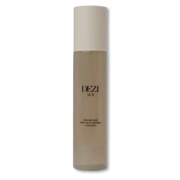 A prep, set, and refresh mist that gives a natural, skin-like finish that absorbs easily.