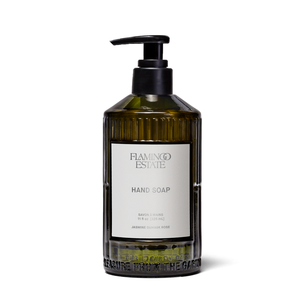 Jasmine Damask Rose Glass Hand Soap