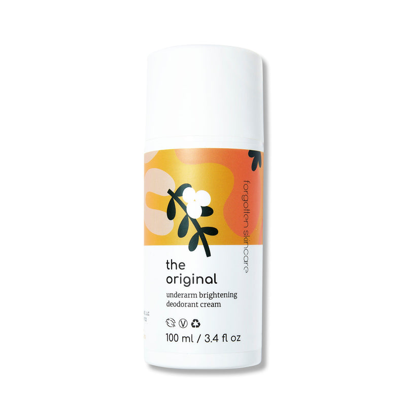A one-of-a-kind brightening underarm deodorant cream created with sensitive skin in mind.