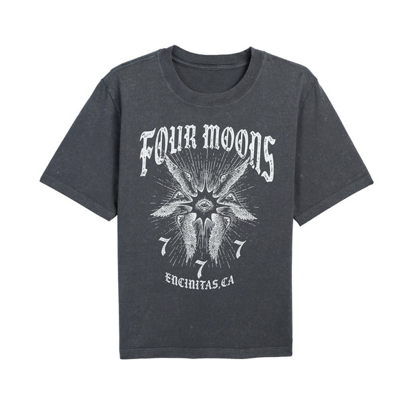 777 Angel Number T-shirt Charcoal