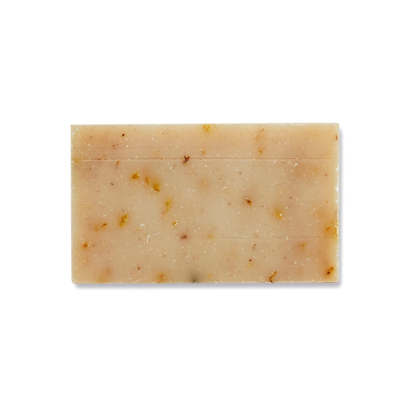A turmeric, calendula, and chamomile-infused bar soap for sensitive, eczema-prone skin.