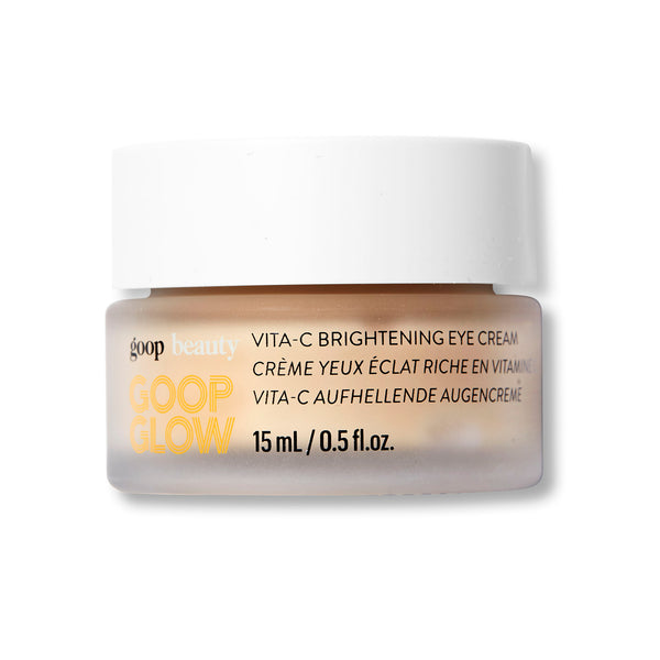 A silky gel eye cream with vitamin C and niacinamide that depuffs, color corrects, and brightens right away, and firms, smooths, and lifts down the line. 