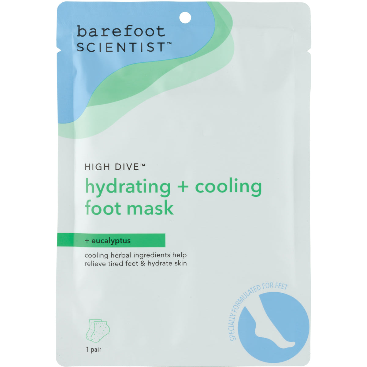 A deeply hydrating foot mask for soft, silky smooth feet.