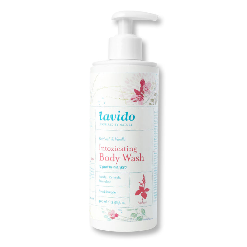 A rich gel body wash infused with the sweet, earthy scent of patchouli and vanilla.