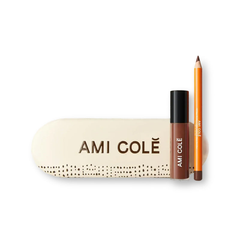 The Colé Lip Kit features Soft Shape Lip Liner and the bestselling Lip Treatment Oil housed in a chic tin perfectly designed to fit both products.