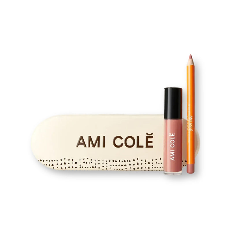 The Colé Lip Kit features Soft Shape Lip Liner and the bestselling Lip Treatment Oil housed in a chic tin perfectly designed to fit both products.