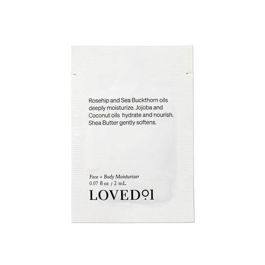 Loved01 Face + Body Moisturizer 2ml Sample