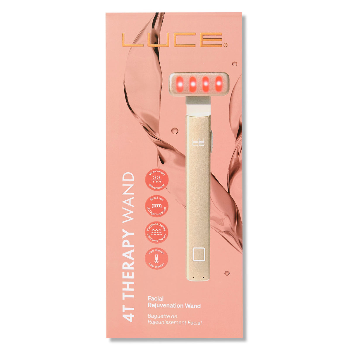 A smart facial wand with four types of skin therapies designed to restore a youthful look.