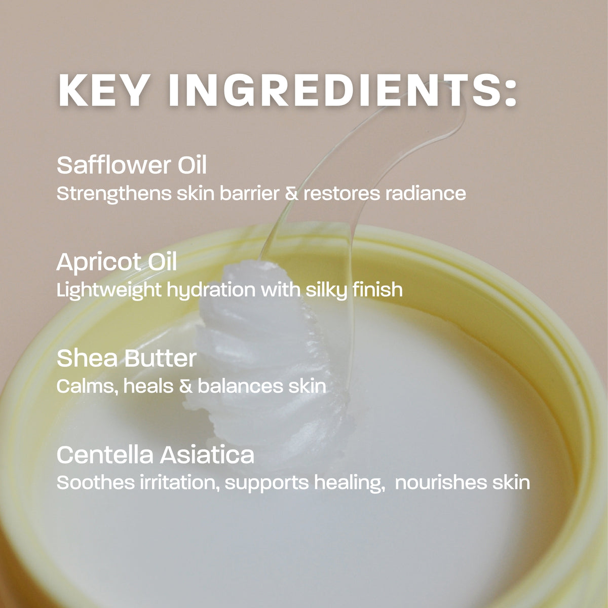 A soothing cleansing balm that melts away makeup, SPF, and buildup while nourishing skin with calming botanicals, leaving it soft, hydrated, and radiant—morning or night, with no residue or tightness.