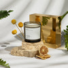 A soy wax blend candle with notes of Leather, Limoncello and Amber.