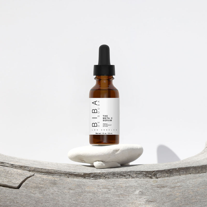 A face serum with three types of vitamin C, along with collagen amino acids, that helps to improve the appearance of uneven skin tone and dull, dehydrated skin.