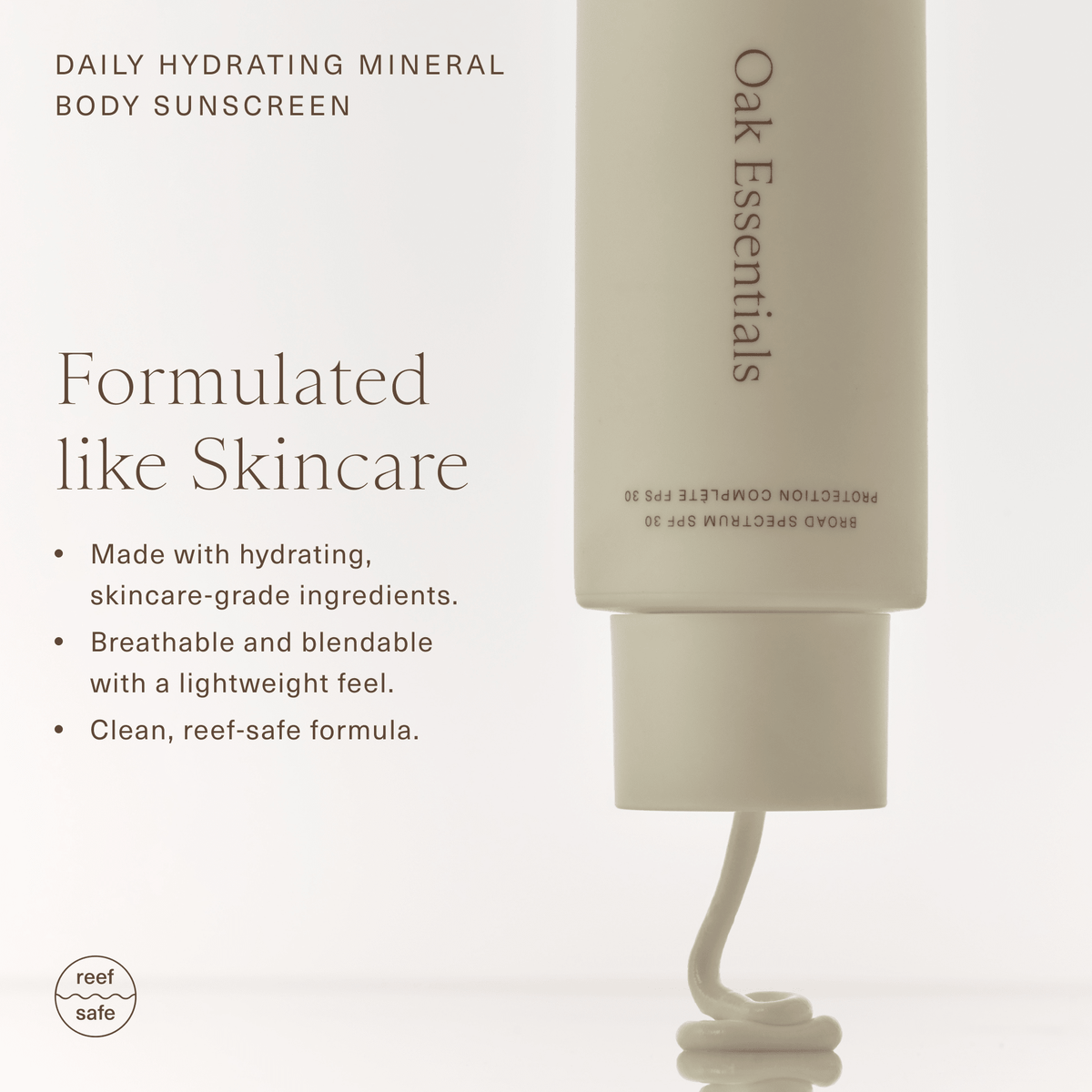 Daily Hydrating Mineral Body Sunscreen - Oak Essentials